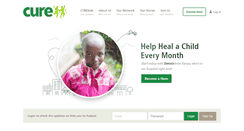 Desktop Screenshot of cure.org